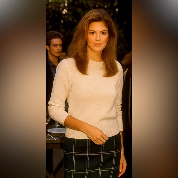 Talbots Vintage Fringe Wrap Plaid Tartan Wool Maxi Skirt Women Sz 12 Blue Green - Picture 11 of 12